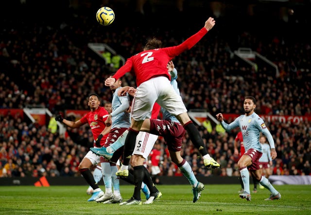 Victor Lindelof headed United 2-1 ahead before Villa equalised