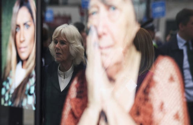 The Duchess of Cornwall attending the I Am photography exhibition