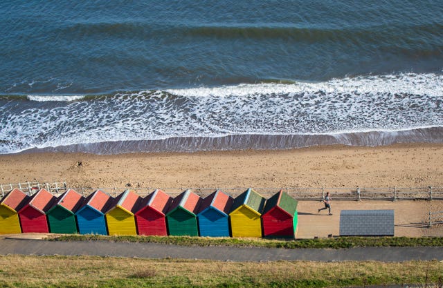Whitby beach in North Yorkshire