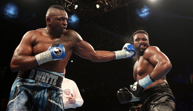 Dillian Whyte (left) in action against Dereck Chisora. (Peter Byrne/PA Images)