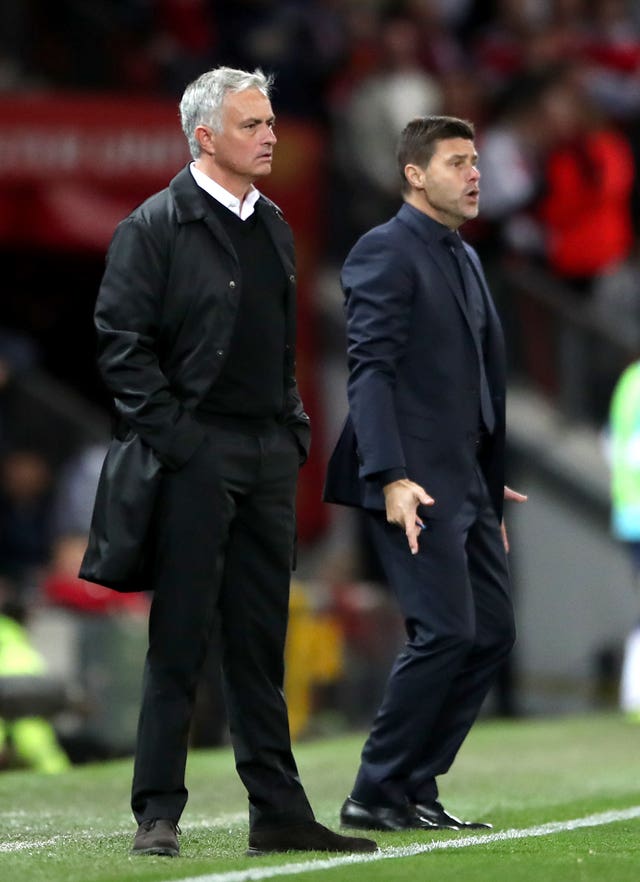 Jose Mourinho, left, and Mauricio Pochettino