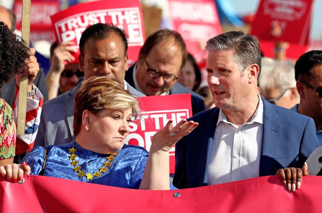 Emily Thornberry and Sir Keir Starmer