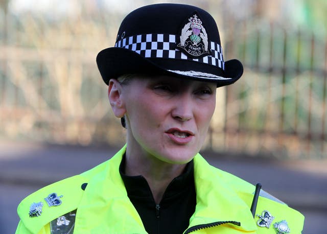 Assistant Chief Constable Gillian MacDonald from Police Scotland said there is no hiding place for offenders (Andrew Milligan/PA)