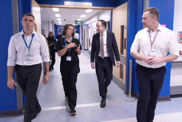 James Murray visits Wythenshawe Hospital