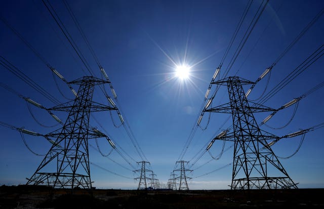 Electricity pylons
