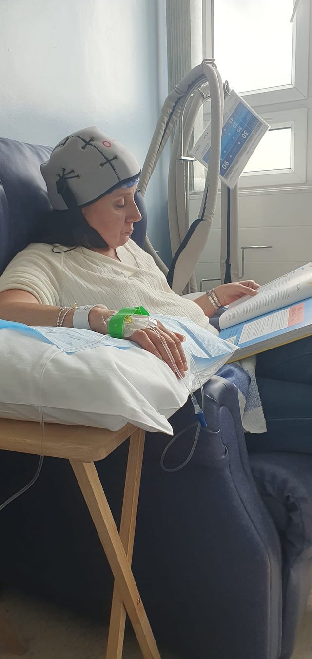 Denise Howarth in hospital