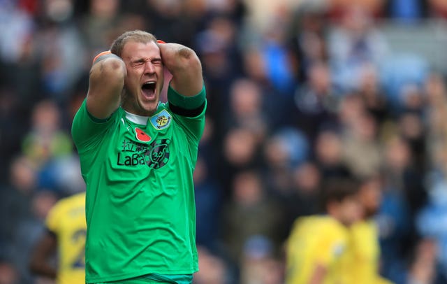 Joe Hart shipped four goals for Burnley 