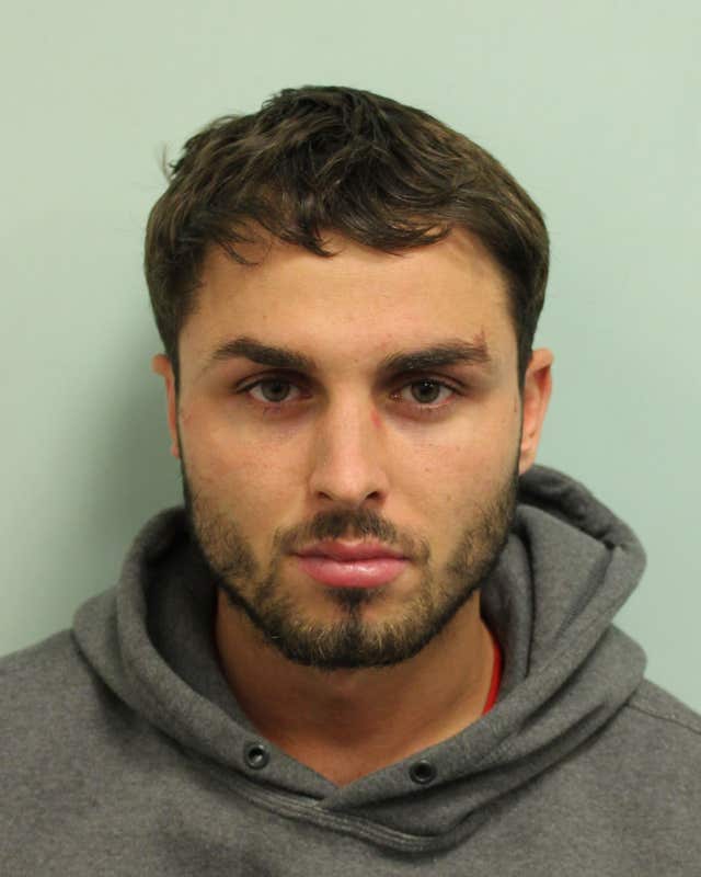Arthur Collins junior is serving a 20-year prison sentence for the acid attack, which left 16 people with chemical burns and three people temporarily blinded (Metropolitan Police/PA)