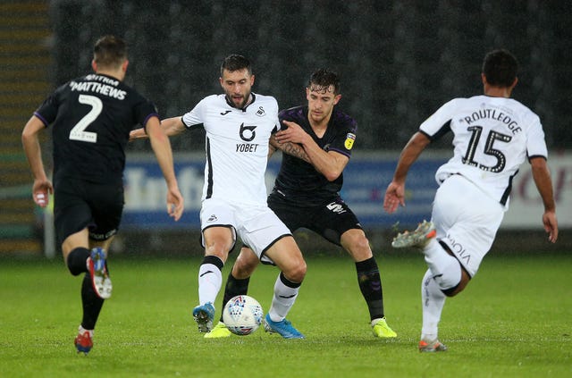 Borja Baston, left, is set to join Aston Villa