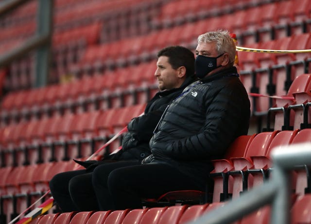 Steve Bruce (right) and son Alex