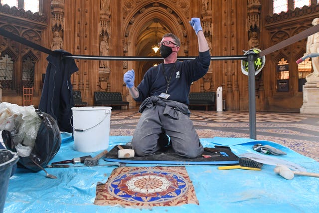 Restoration of Central Lobby in Houses of Parliament
