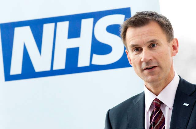 Health Secretary Jeremy Hunt