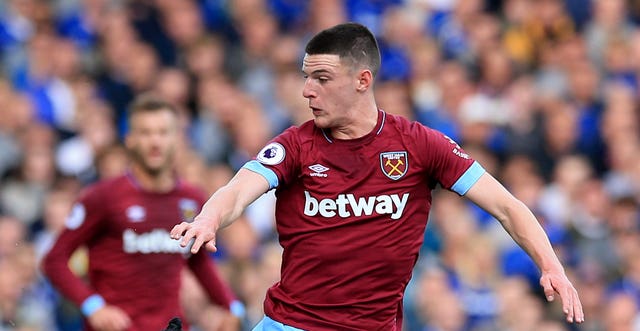 West Ham teenager Declan Rice. (PA)