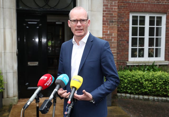 Simon Coveney contended that EU fishery grounds and the Common Fishery Policy applies to the area (Niall Carson/PA)
