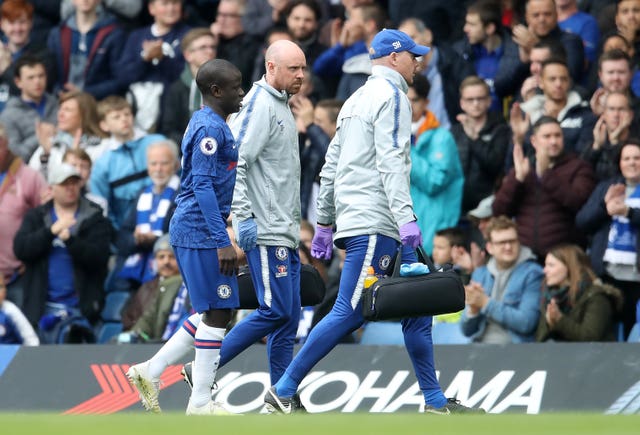 N’Golo Kante was forced off through injury