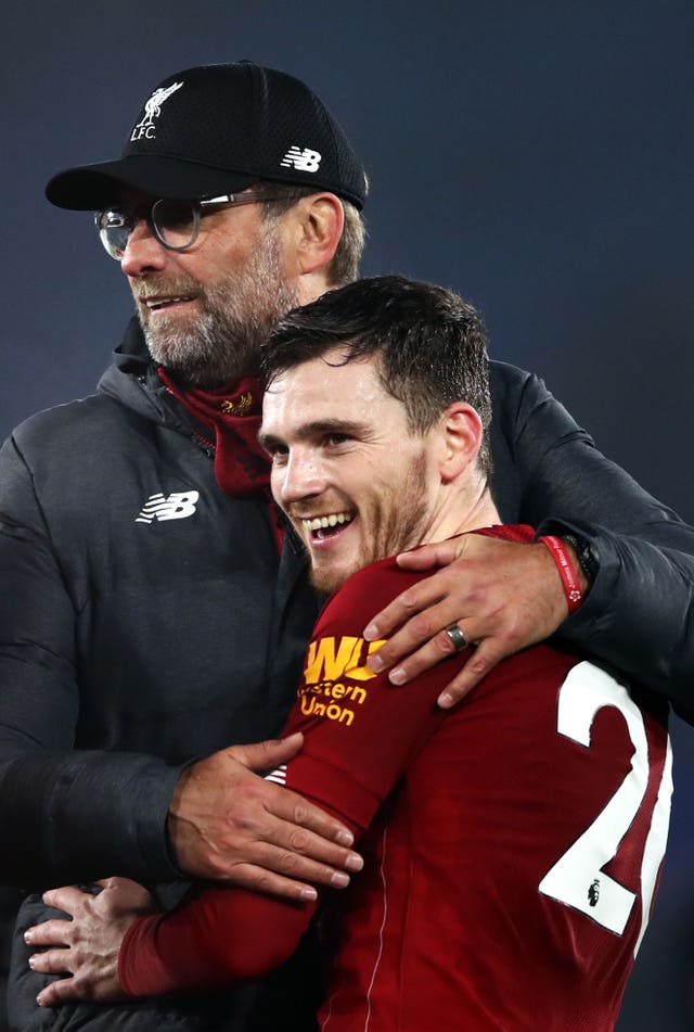 Robertson (right) and Klopp (left) share a mutual admiration.
