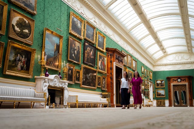 Royal Collection Trust staff walk through the revamped Picture Gallery