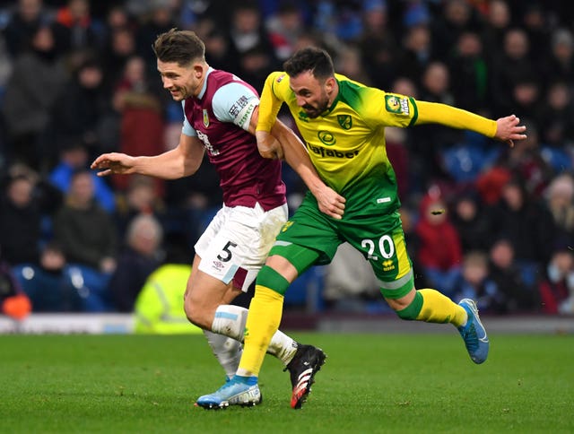 James Tarkowski came to Burnley's rescue on a couple of occasions in the first half
