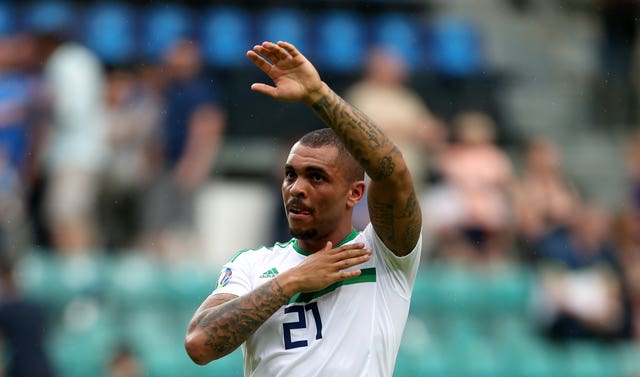 Josh Magennis started on the bench in Estonia