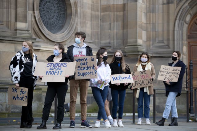 University of Edinburgh student lockdown protest
