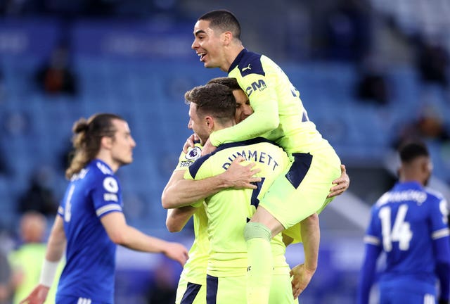 Newcastle are nearly safe after beating Leicester
