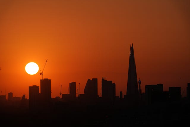 Solar eclipse over London