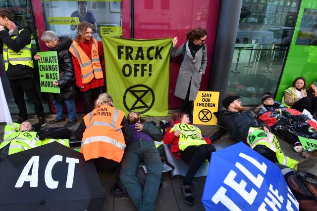 Anti-fracking protest