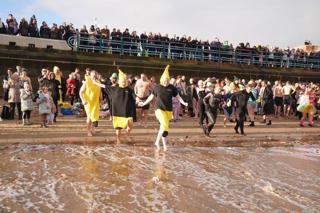 New Year’s Day dip