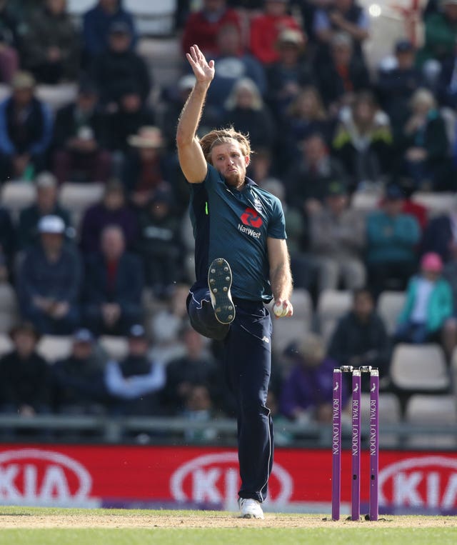 England's David Willey bowled impressively at the death