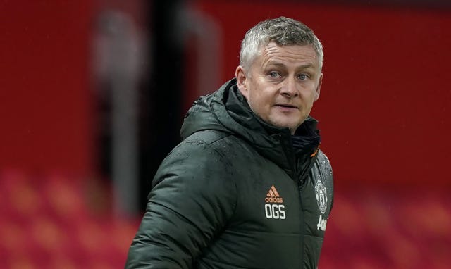 Manchester United manager Ole Gunnar Solskjaer looks down the touchline