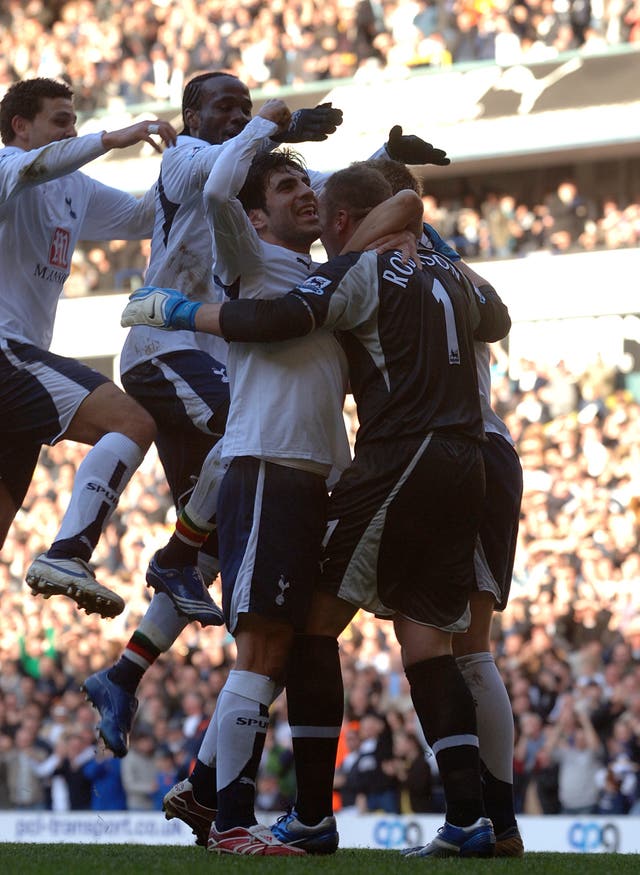 Robinson scored for Tottenham in the Premier League and also for Leeds in the League Cup