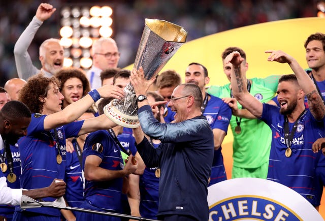 Sarri's final act at Chelsea was to guide them to Europa League victory