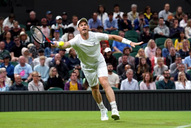 Andy Murray on his way to victory