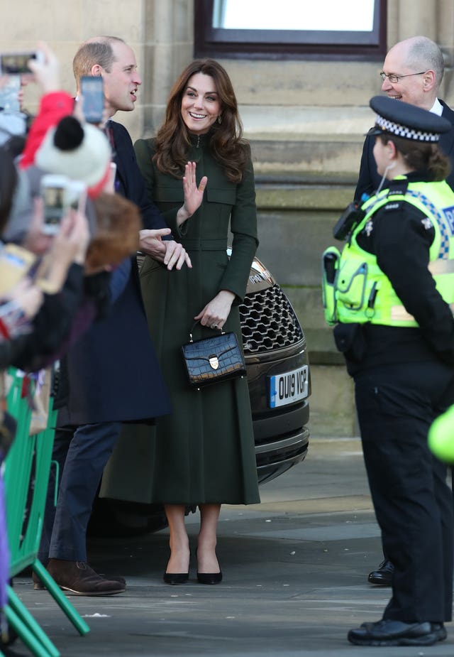 The Duke and Duchess of Cambridge in Bradford (Danny Lawson/PA)