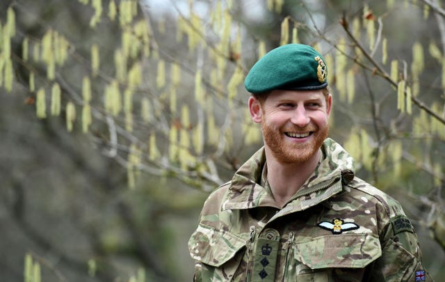 Harry visiting the 42 Commando Royal Marines