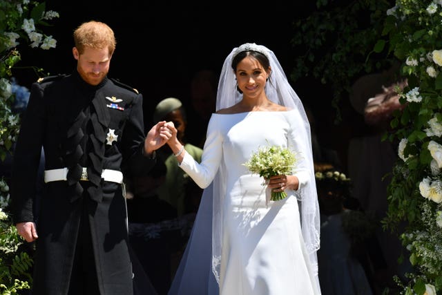 The Duchess of Sussex with Prince Harry 