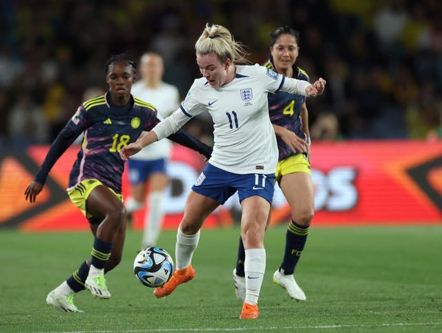 England’s Lauren Hemp in action at Stadium Australia, Sydney