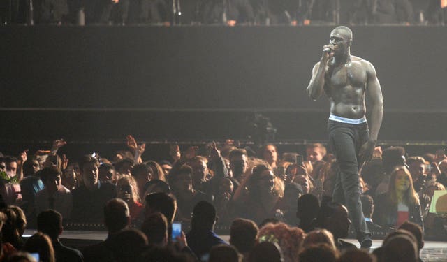 Stormzy performs on stage during the 2018 Brit Awards show (Victoria Jones/PA)
