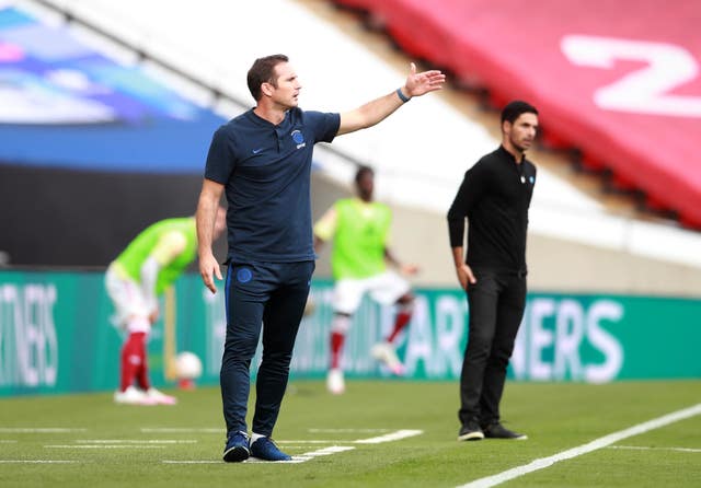 Lampard saw his Chelsea side lose to Arteta's Arsenal in the 2020 FA Cup final.
