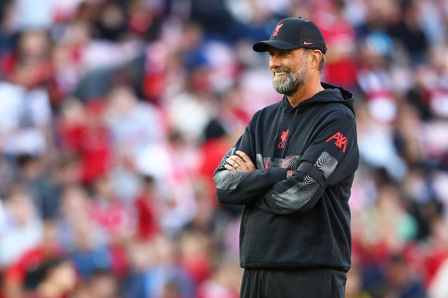 Jurgen Klopp in the dugout