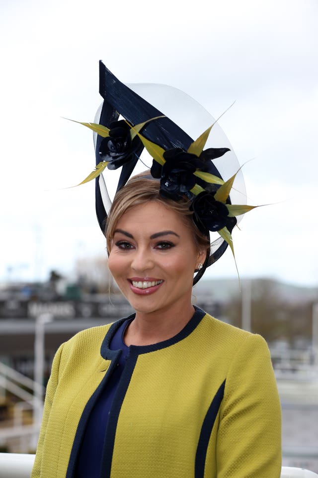 Karen Leonard during Ladies Day of the 2019 Cheltenham Festival at Cheltenham Racecourse.