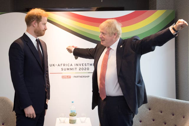 Harry and Boris Johnson