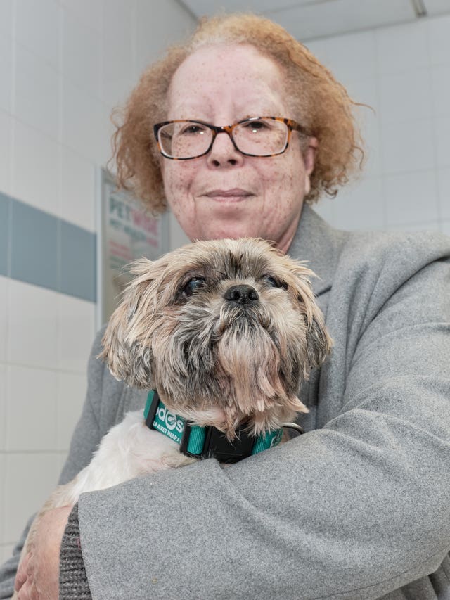 Toby with owner Bridget Evans