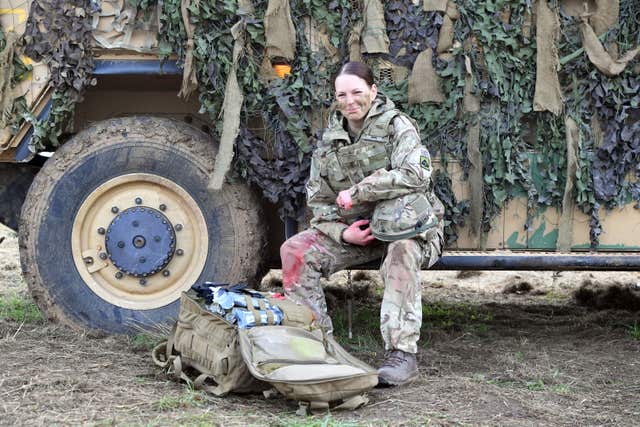 Corporal Vicky Helsby served as a combat medical technician