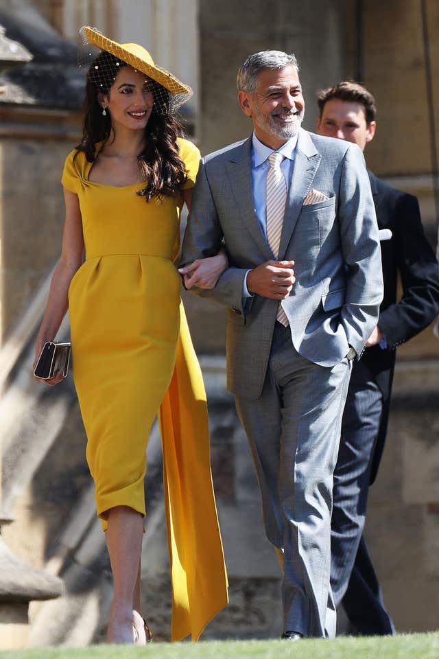 Amal Clooney and George Clooney (PA)