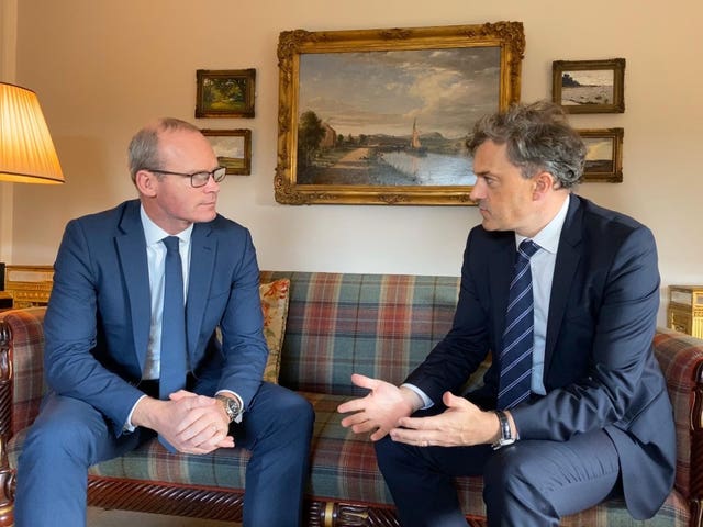 Simon Coveney and Julian Smith