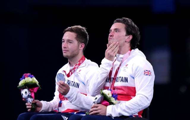 Great Britain's Gordon Reid, right, and Alfie Hewett suffered doubles heartache