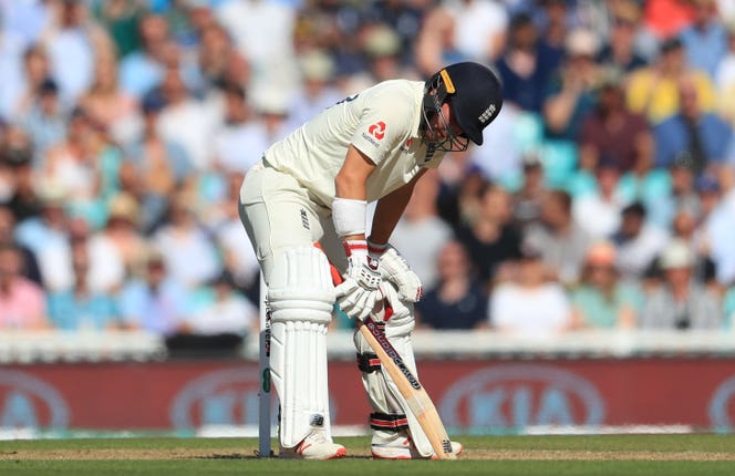 Rory Burns was the first English wicket to fall