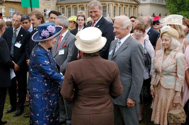 The Queen with Buzz Aldrin