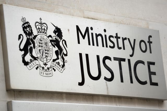 Ministry of Justice sign